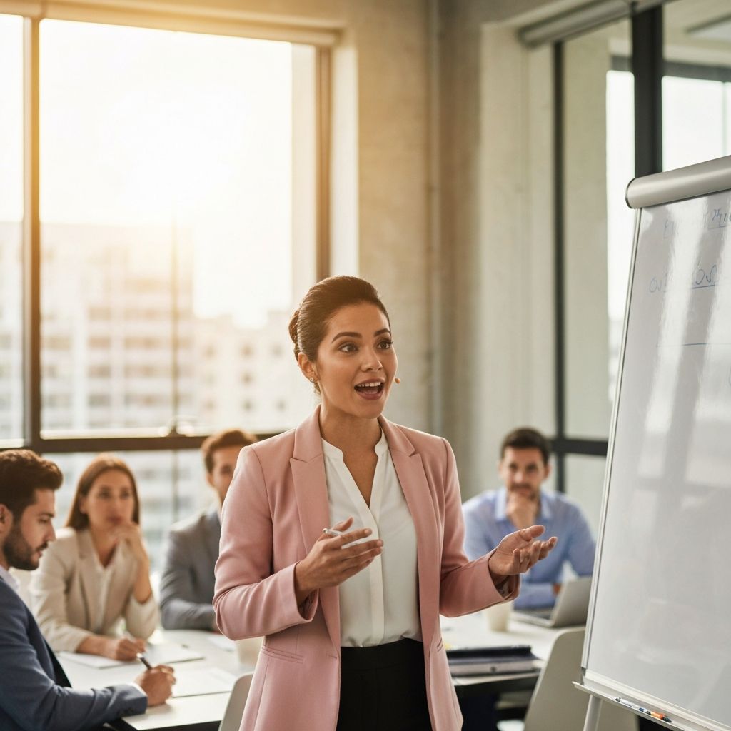 Maria Camila Fierro en presentacion corporativa en Medellin